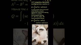 ∫(sec⁴(x) - tan⁴(x)) dx = ? MIT Integration Bee 2025, Qualifying Exam, Question 14 #maths #calculus