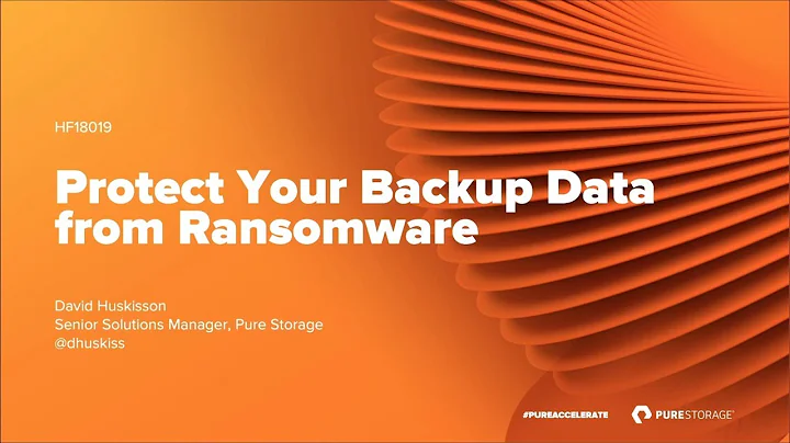 Protect Your Backup Data from a Ransomware Attack