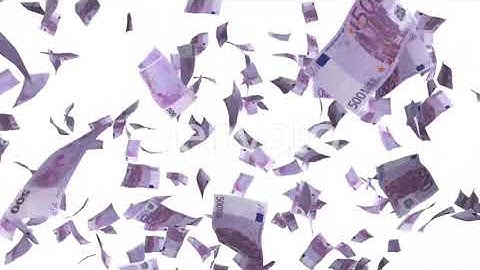Money Rain Euro Bills | Motion Graphics - Envato elements