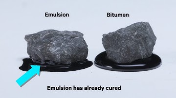 Watch the performance of bitumen emulsion vs standard bitumen - time-lapse