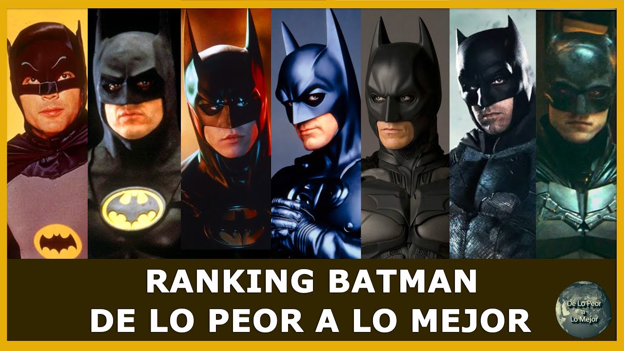 Batman - De Lo Peor A la Mejor - Worst To Best - Ranks Every Batman -  YouTube