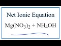 Net Ionic Equations and Solubility