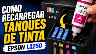 Como recarregar os tanques de tinta da impressora Epson ecotank L3250