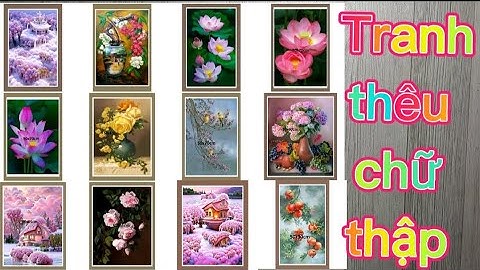 review Tranh thêu chữ thập vải 9ct thêu chỉ 4 #tranhtheuchuthap #tranhtheutamngo #9ct