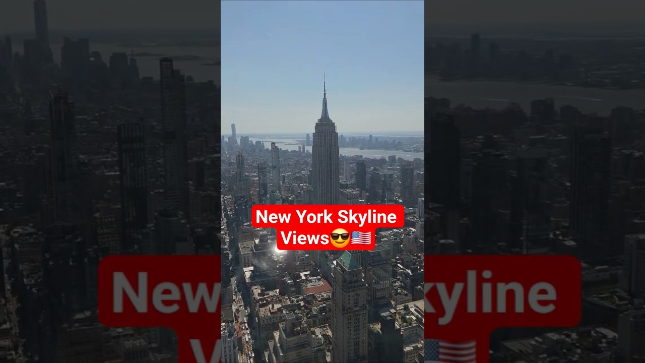 New York City NYC Skyline Views Empire State Building from One Vanderbilt Summit Observatory Deck