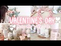 VALENTINE'S DECORATE WITH ME | COFFEE STATION + KITCHEN+ LIVING ROOM| 2021 VALENTINE'S DECOR| RUSTIC