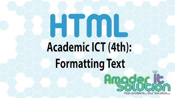 Academic ICT 4th Chapter Topic: Formatting Text Part-1