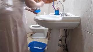 روتين رشا بت عمى في الحمام 🔥لايكااات👍#روتيني #cleaning #روتين#اكسبلور