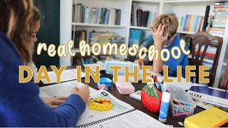 HOMESCHOOL DAY IN THE LIFE | Homeschool mom of 3 | Real life homeschooling