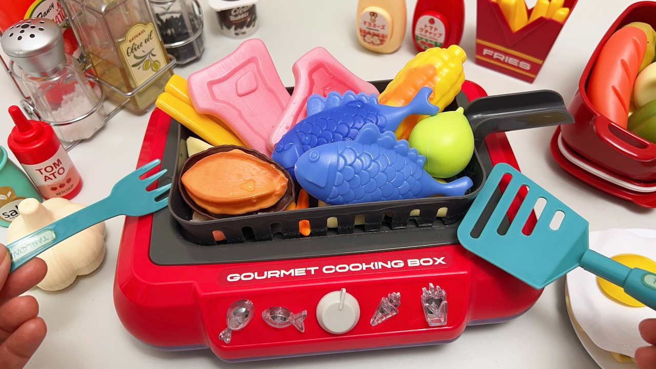 [🍳toy asmr💰] Automatic Color Changing Frying Toy Satisfying Unboxing No Talking | Review