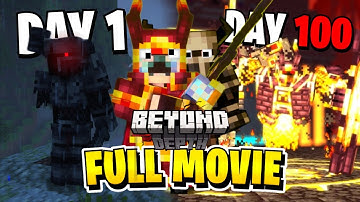 2 Dummies Vs 100 Days In Beyond Depth Minecraft┃FULL MOVIE