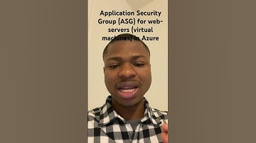 One Application Security Group (ASG) instead of two Network Security Groups (NSG) in Azure #nsg #vm