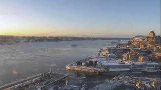 Time lapse video from Port de Quebec the 2021-03-07