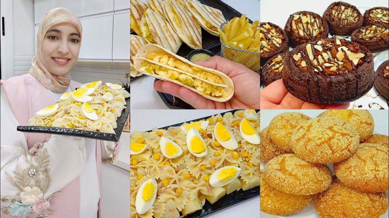 وصفات زاهية و باهية 🥰 كيك السبع ملاعق طاكوس سريع جدا سلطة البطاطس و حريشات كيدوبو في الفم 😋😋