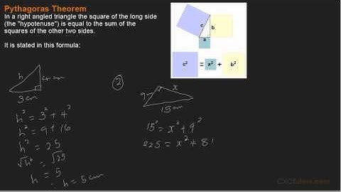 CXC Tutors Trigonometry Basics Pythagoras Theorem