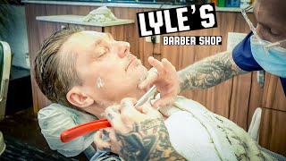 💈 Traditional Hot Towel Shave At Lyle's Barber Shop | Portland, Oregon