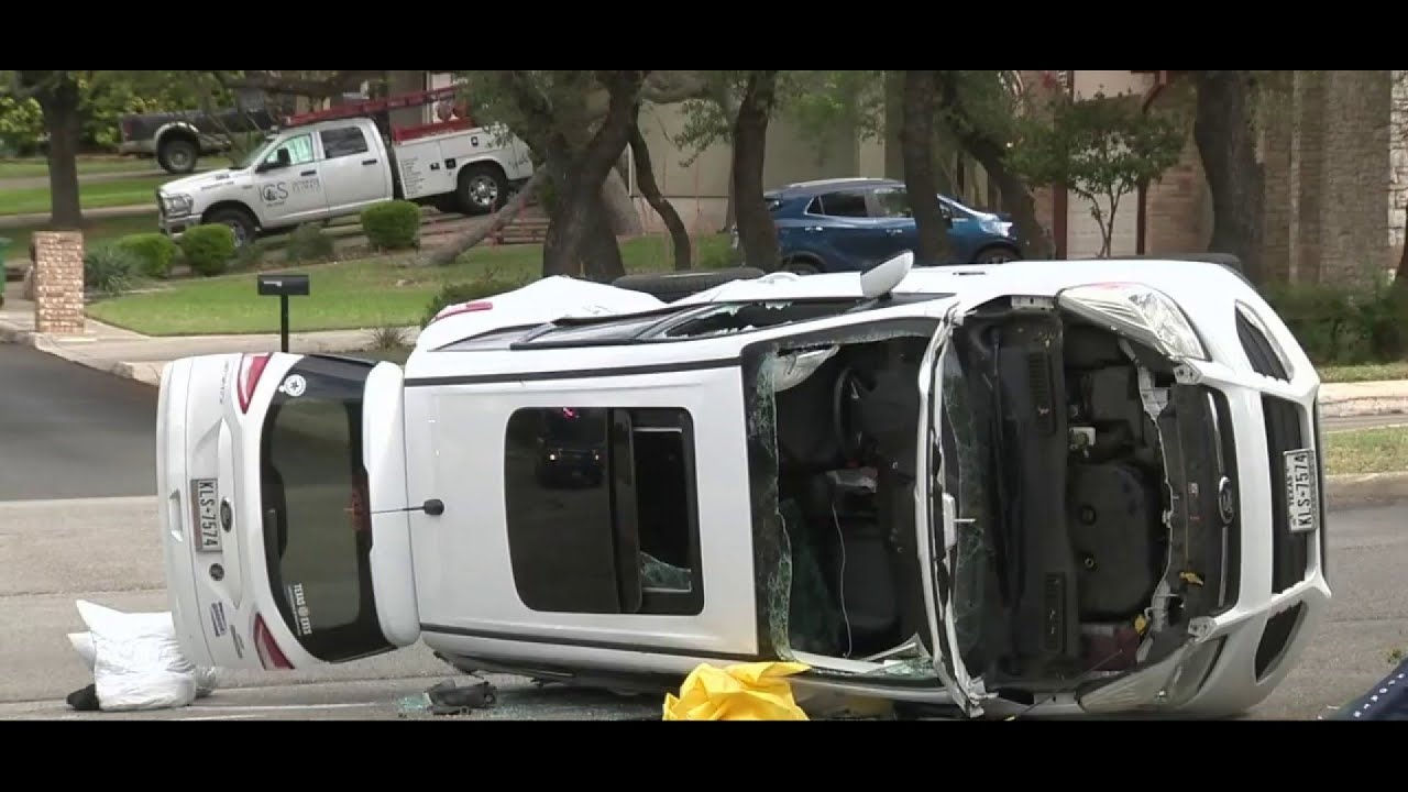 2 people hospitalized, driver on the run after rollover crash on ...