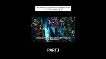 These three are worst Autobots to die in Transformers,right?#movie #shorts