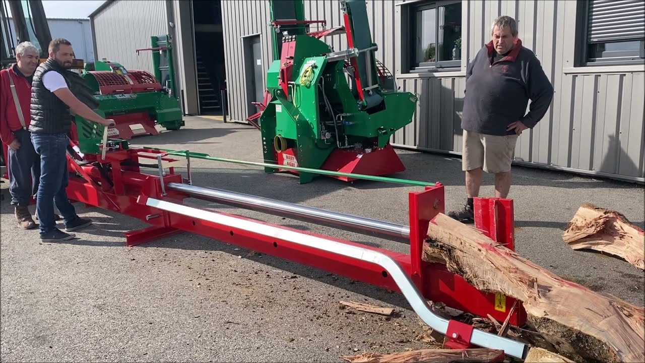 Fendeuse horizontale 23T bois de chauffage et piquet vérin 2m50 YouTube — free download