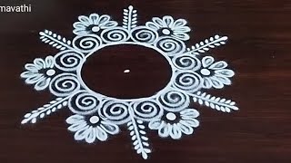 Simple and Easy Rangoli 🌺3X2 dots Festival Rangoli designs 🌺 Latest Rangoli 🌺paddus World