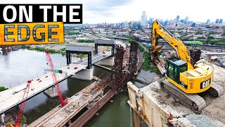 Bringing Down The Old Wittpenn Bridge | Massive Bridge Demolition | Atlantic Coast Dismantling