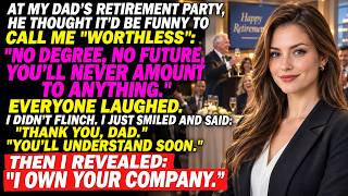 Dad Called Me Worthless At His Retirement Party — He Didn't Know I Owned His Company