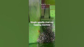 Single spindle rivet nut tapping machine