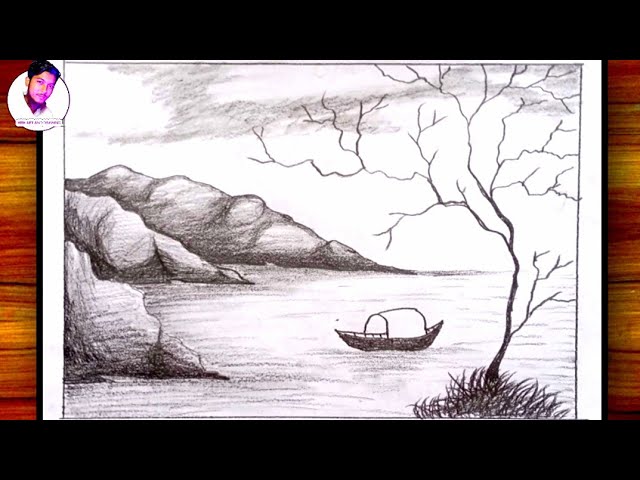 Easy and beautiful landscape painting with red tree __ Pallavi Drawing  Academy _ - video Dailymotion