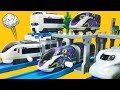 カプセルプラレール いっしょにあそぼう！つながるターミナル編 全13種 開封！500TYPE EVA 新登場のエヴァ新幹線やN700系みずほ・さくら・683系特急サンダーバード Gizmone