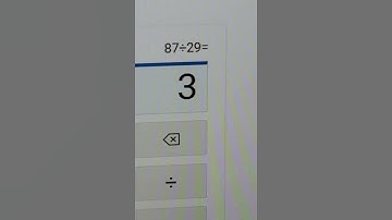 87 is divisible by 29??