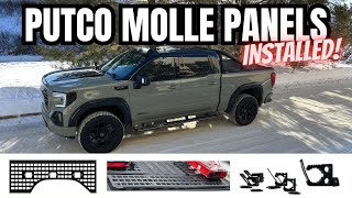 How to Install Putco MOLLE Panels  GMC Sierra AT4 with a Multi Pro Tailgate
