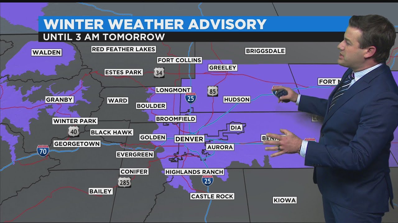 Winter Weather Advisory For Metro Denver - YouTube