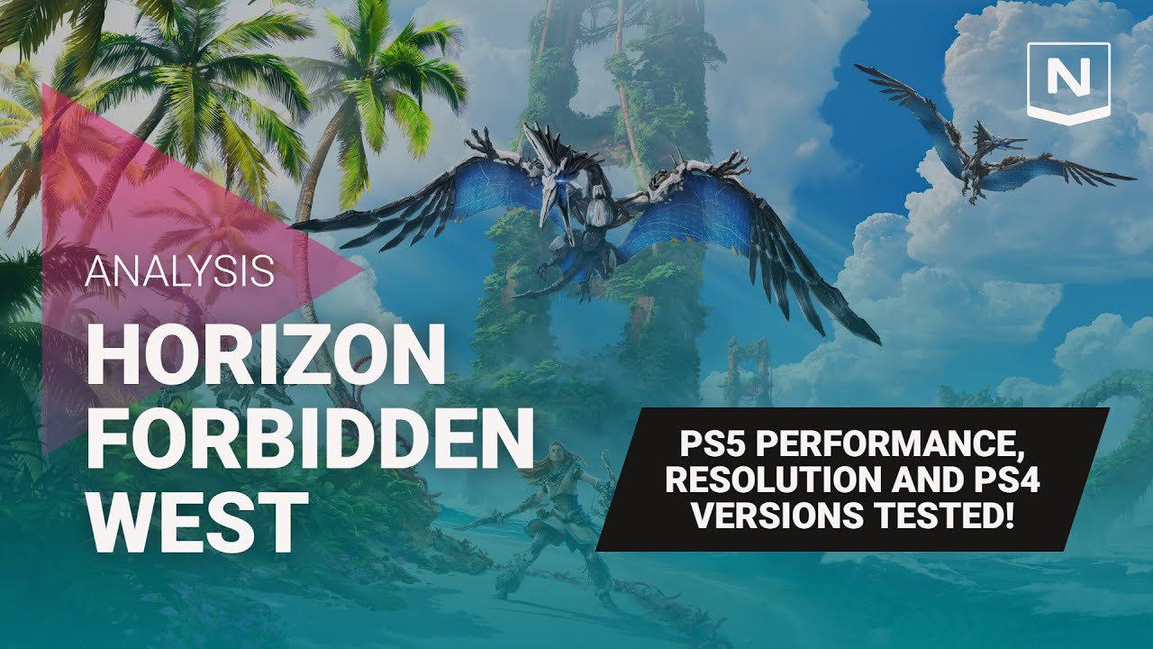 Horizon Forbidden West - Technical Analysis (PS5/PS4 Comparison, Frame Rate Analysis)