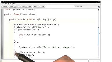 Elevator Demo with Input Validation - Intro to Java Programming