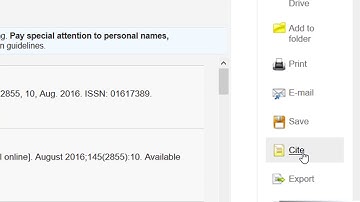 Using Citation Generators in Databases