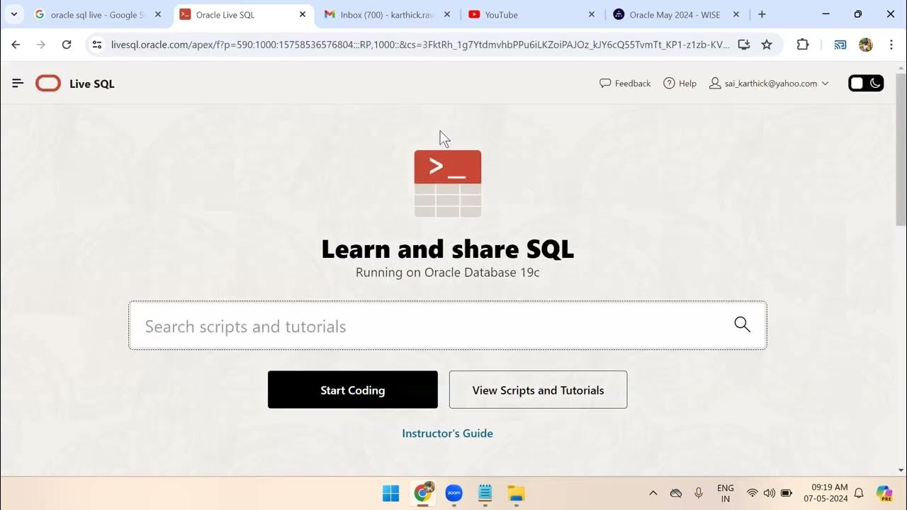 ORACLE SQL தமிழ் - RELATIONAL OPERATORS - DAY 4 - YouTube