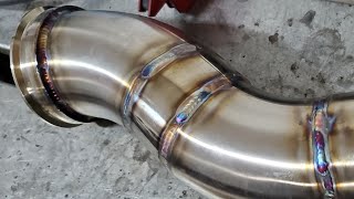 How I TIG Weld Stainless Downpipes | With Machine Setup