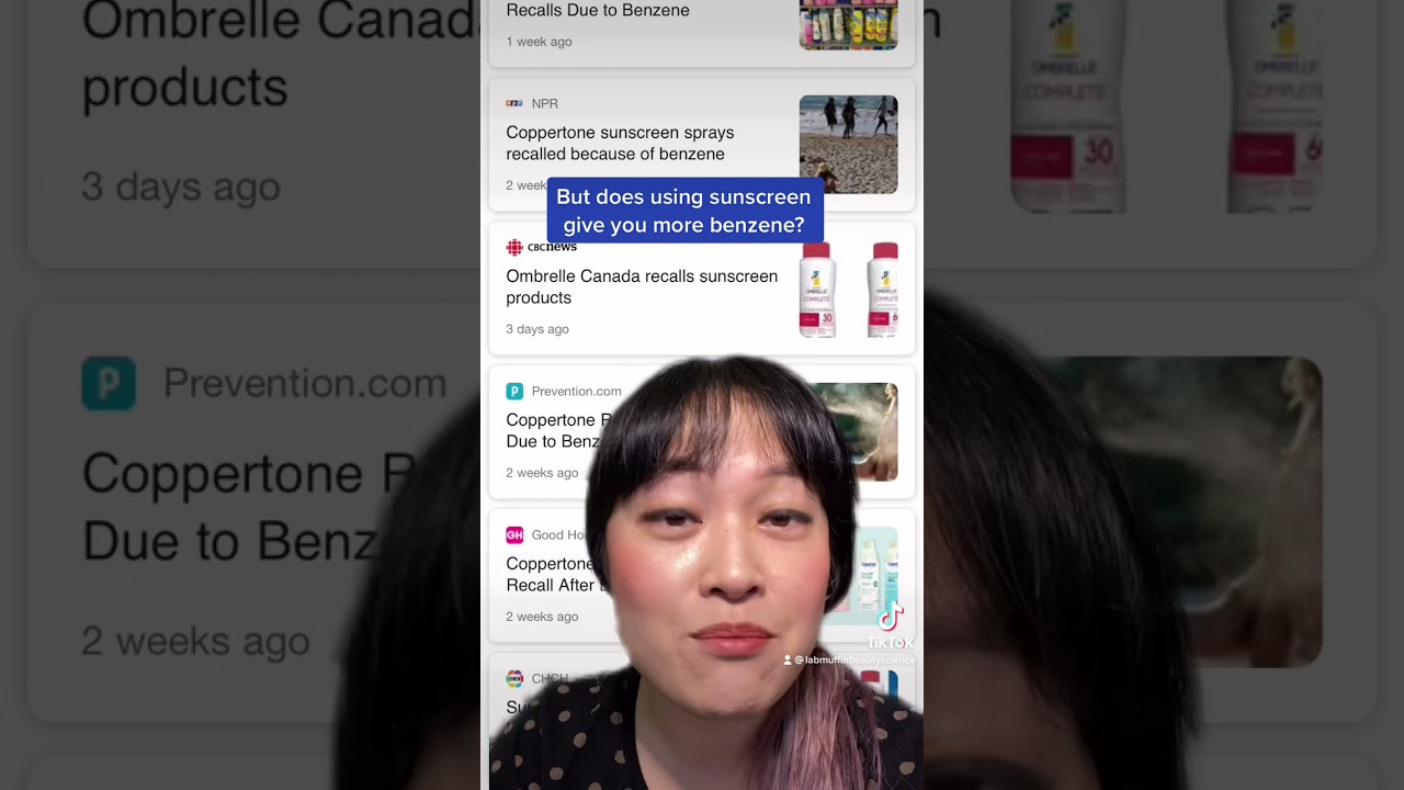 Does sunscreen actually increase benzene in your blood? Update YouTube