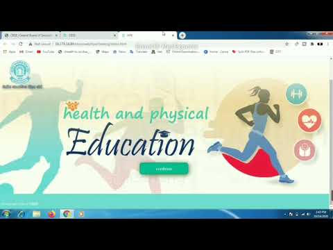 CBSE HPE###physical health Education Portal###  hpe portal cbse 20-21