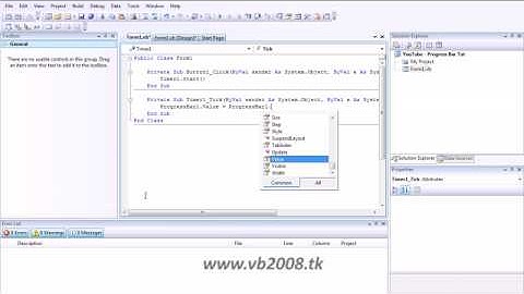 Visual Basic 2008 Tutorial- Progress Bar