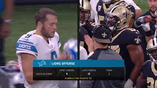 Detroit Lions vs New Orleans Saints 2017 Week 6