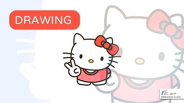 Hello Kitty KAWAII × DRAWING # Adobe illustrator