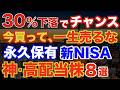 NISA成長枠で買えば勝ち!永久保有の神・高配当株8選!(永久保有銘柄のおすすめ日本株)