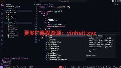 [React教程] Mini-React完整训练营 实现任务调度+Fiber架构+Hooks机制全流程开发+项目实战02 todos【优质IT资源 www fendou8 com】   4of20
