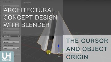 Architectural Concept Design with Blender - 04 The Cursor and object origin