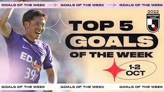 Weekly Top 5 Goals Compilation | 1-2 October | 2022 MEIJI YASUDA J.LEAGUE