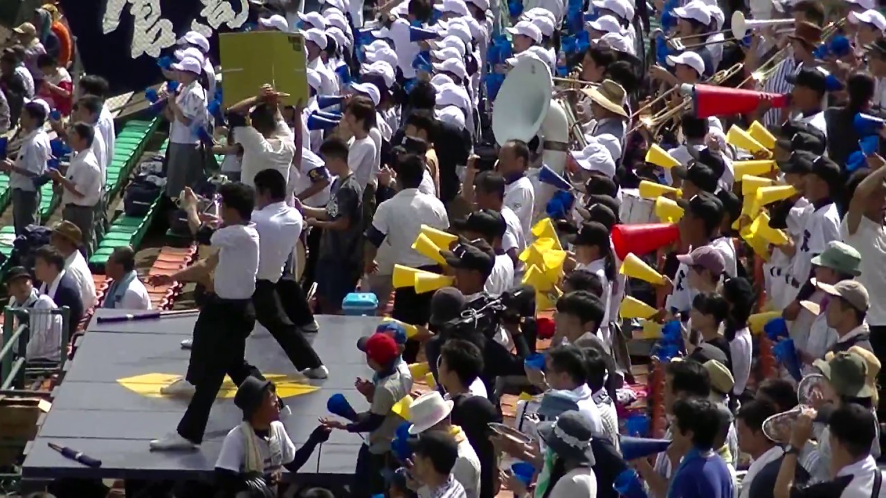 飯塚vs小倉 5回裏小倉3点取って反撃の時の応援（20180721高校野球北福岡大会準決勝）