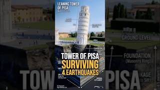 Tower of Pisa🇮🇹 : Surviving 4 Earthquakes! #towerofpisa #didyouknow #shorts #trending #weirdhistory