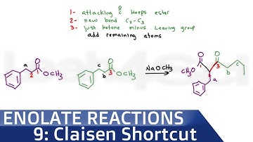 Claisen Condensation Product Shortcut by Leah4sci