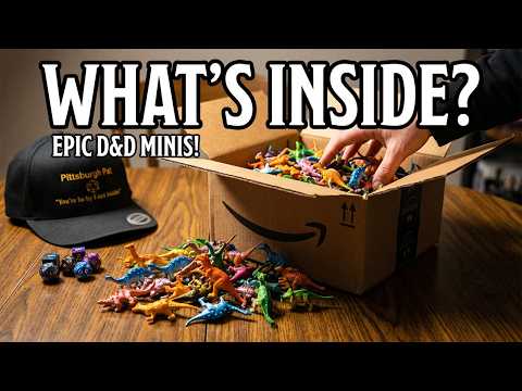 Amazon Haul DnD Dinosaurs minis review What's in the box?